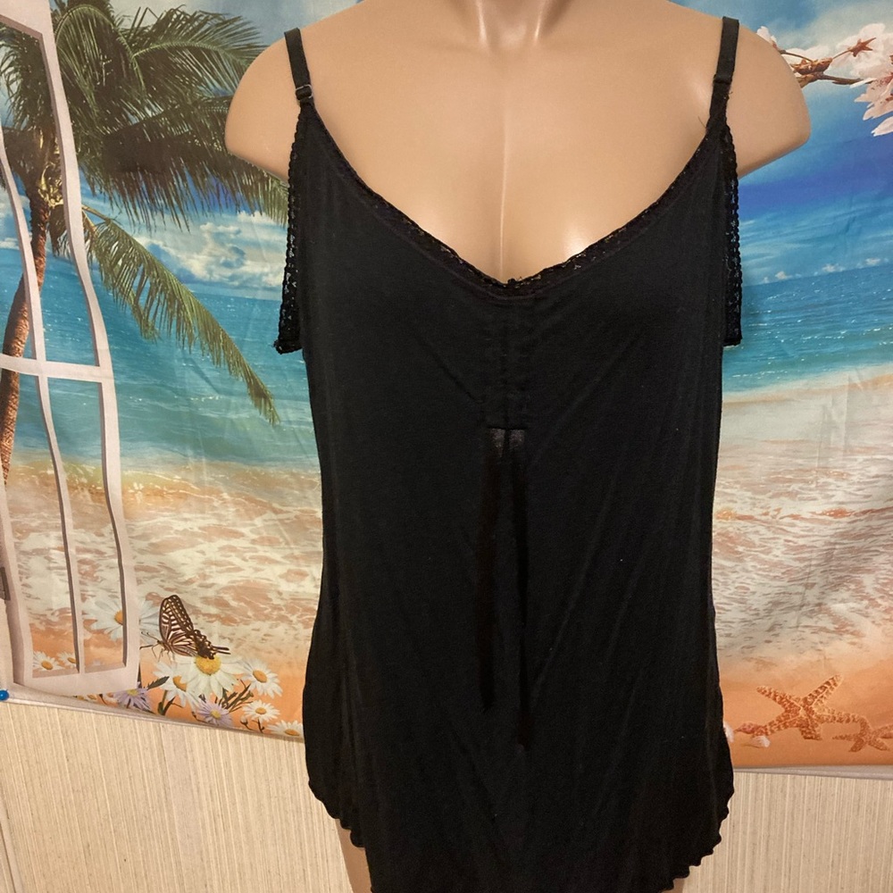 Black tank top